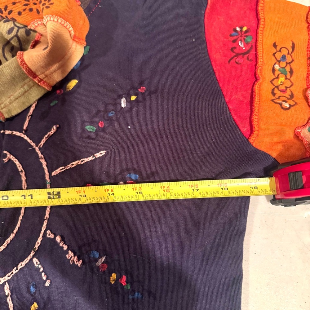 Rising International Rainbow Patchwork Hand Paint… - image 8